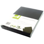 Q Connect A4 Black Leathergrain Comb Binder Cover