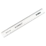 Q Connect 300 mm 30 cm Clear Ruler KF01107