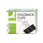 Q Connect 51 mm Black Foldback Clip Pack Of