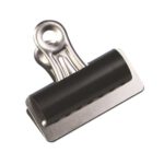 Q Connect 70 mm Black Grip Clip Pack Of - Image 2