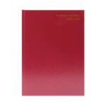 Academic Diary Day Per Page A5 Burgundy Kf1a5abg25