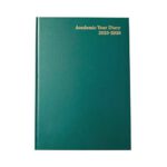 Academic Diary Day Per Page A5 Green Kf1a5agn25