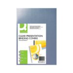 Q Connect Clear A4 Pvc Binding Covers Micron