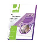 Q Connect Matt A4 Laminating Pouch Micron Pack