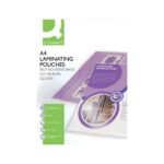 Q Connect A4 Sticky Backed Laminating Pouches Micron
