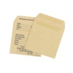Q Connect Wage Envelope 108 X 102 mm Printed 90gsm Manilla