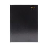 Desk Diary Day Per Page Appointment A4 Black