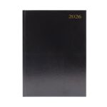 Desk Diary Day Per Page A4 Black Kfa41bk26