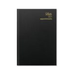 Letts Desk Diary Day Per Page A5 Black