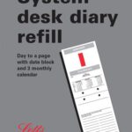 Letts System Desk Calendar Refill Tsdr