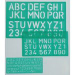 Linex Lettering Stencil Set 30 mm Pack Of Lxg8500s - Image 6