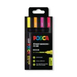 Posca 5 M Paint Markers Fluorescent Assorted Pack Of