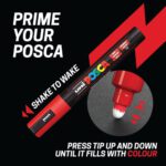 Posca 5 M Paint Markers Fluorescent Assorted Pack Of - Image 3
