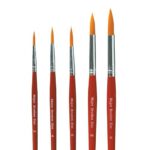 Major Brushes Artists Synthetic Sable Paint Brushes Pack