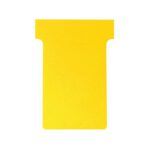 Nobo T Card Size Yellow Pack Of