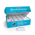 Classmaster White Plastic Pencil Erasers Pack Of