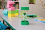 Sand Timer With Matching Coloured Sand Minute Green - Image 3