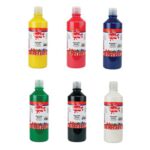 Washable Ready Mixed Paint 600ml Assorted Pack Of