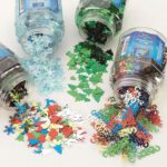 Christmas Sequins Shaker Set Assorted 50g Pack Of