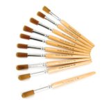 Golden Nylon Short Round Brush Size Pack Of