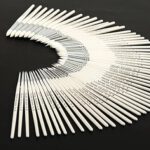 White Nylon Round Paint Brushes White Handle Pack