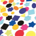 Self Adhesive Felt Shapes Assorted Pack Of AR02786