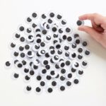 Stick On Jumbo Wiggly Eyes Black Pack Of