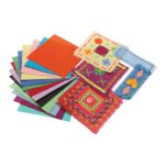 Binca Textile Squares 150 X 150 mm Assorted Pack Of TE00040 - Image 2