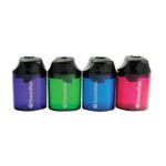 Swordfish Pencil Sharpener Canister Double Hole Assorted