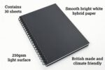 Silvine Artgecko Hardback Sketchbook Freestyle 250gsm Sheets A4 - Image 5