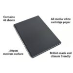 Classy Gecko All Media Wirebound Sketchbook Portrait 40sheet - Image 6