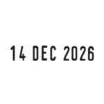 Trodat Self Inking Date Stamp Black - Image 2