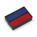 Trodat Ink Cartridge Replacement Pad Blue Red Pack