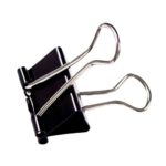Black 25 mm Foldback Clip Pack Of